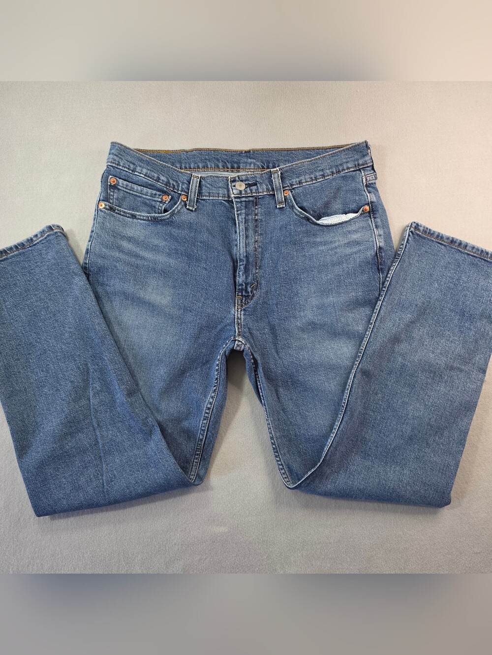 Levi's Men's Relaxed Straight Jeans in Blue Denim